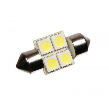 Светодиодная автолампа T10 28mm 4pcs 0,84W 12V